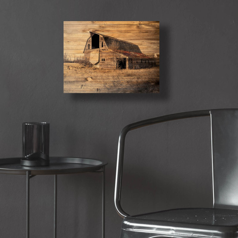 «Lost Farmstead On The Prairie 052» par Gordon Semmens, H 12 po x l 16 po x P 0,13 po