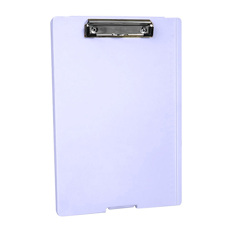 Bloc-notes pour veilleuse, boîte de rangement pour papier test, boîte à dossiers multifonctionnelle, tableau à pince d'écriture, pince à tableau pour fournitures de bureau A4