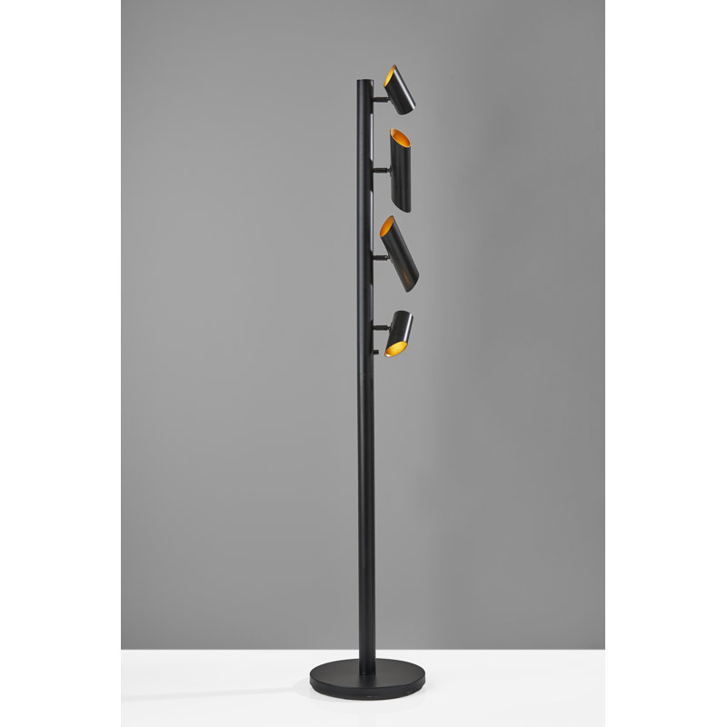 Ronnette 72'' Black LED Tree Floor Lamp