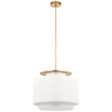 Elias 20" Pendant  in Bronze with Clear Glass