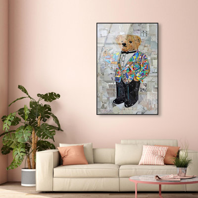 Oliver Gal Tall Elegance by Katy Hirschfeld Animals - Framed Acrylic Glass Wall Art