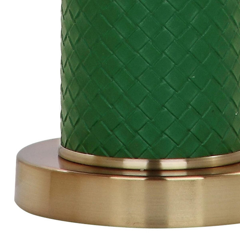 Ensemble de lampe de table Ingertha, Vert foncé