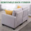 Canapé modulaire à accoudoirs carrés 59 po Chesham Brechtel-377921891