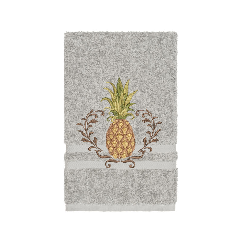 Welcome Turkish Cotton Midweight Hand Towel, Light Gray