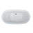 Royal 67" x 34" Pedestal Soaking Bathtub with Smooth Glossy Ultra White Acrylic Finish