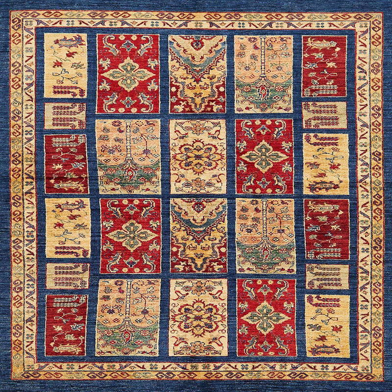 Abstract Indoor Rug, Square 6'