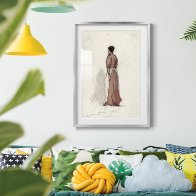 Vintage Sketch XLVII -Framed Print