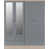 Grey Gloss/Light Oak Effect Veneer
