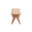 Banc en rotin et finition naturelle