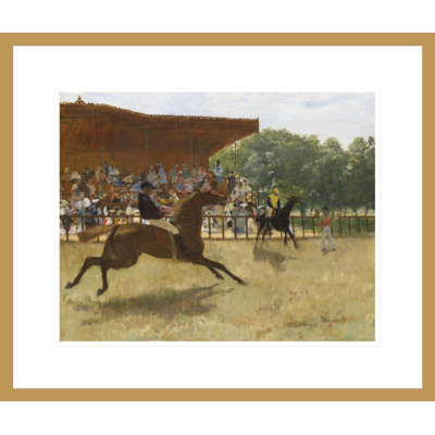 «The False Start» par Edgar Degas, impression giclée encadrée