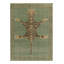 Distressed Homage Hand Knotted Wool Animal Print Area Rug-363600155