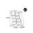 Modern style creative bookcase