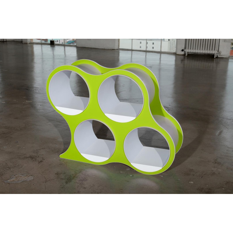 Bibliothèque géométrique BOLLA Pop, 4 tablettes, Vert écaille