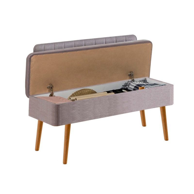 Modern Bank with PVC Legs, 43.3 x 32.5 x 15.7 inches | 100% Melamine Coated Particle Board, Thickness: 0.7 inches | Stylish & Functional Design for Contemporary Spaces