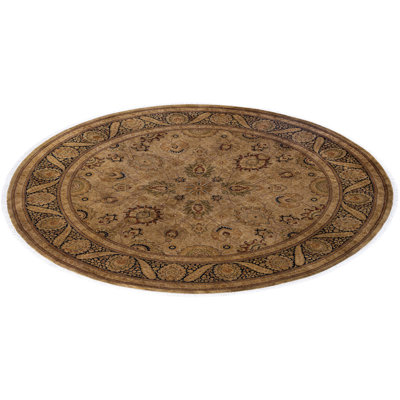 Tapis moderne et contemporain en laine noué à la main Correll 8 pi 1 po x 8 pi 1 po Correll