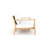 Juniper 85" Teak Sofa, White Cushions-765264840