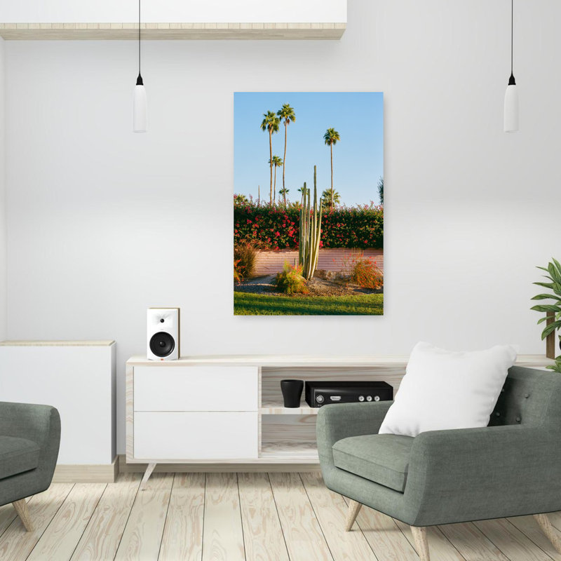 Palm Springs Morning II on Film Abstract, art mural contemporain, H 36 po x l 24 po