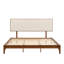 Lit plateforme solide en bois de bambou sec 12 pouces