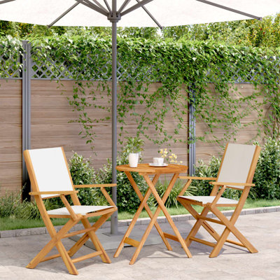 Kohen 2 - Person Wood Patio Dining Set
