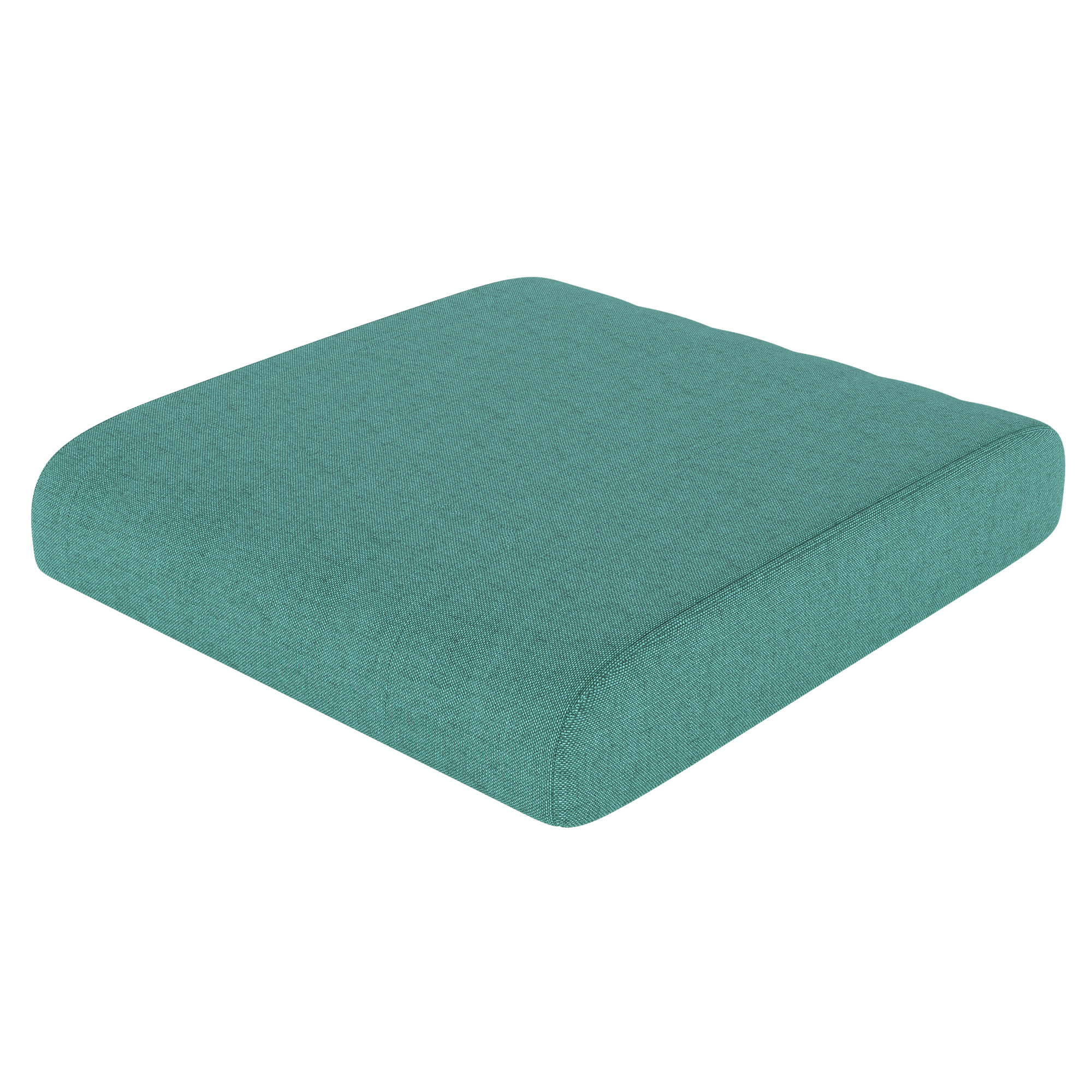 Sunbrella Outdoor Ottoman Cushion, Cast Breeze Sunbrella® Plainweave, 4" H x 22" W x 20" D