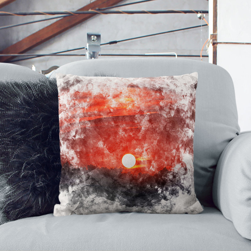 Square Throw Cushion, 40cm H x 40cm W x 15cm D