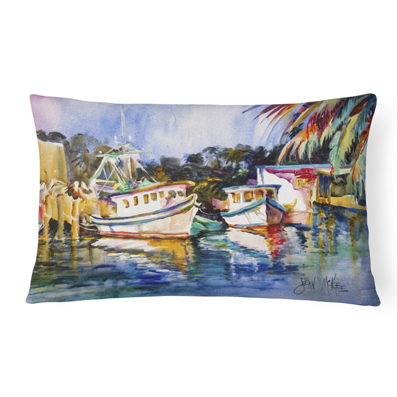 Fly Creek Outdoor Reversible Throw Pillow