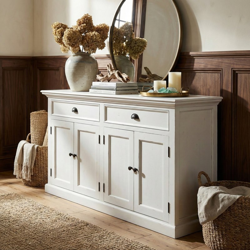 Table basse Halifax Amores H 36,4 po x l 64,75 po, Blanc pur
