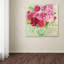 «Pink and Red Florals», reproduction sur toile tendue-31870670