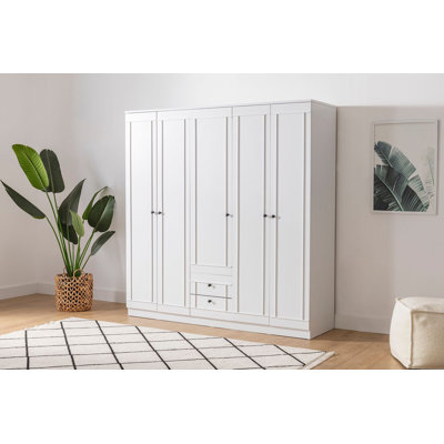 Estrada 5 Door Manufactured Wood Wardrobe