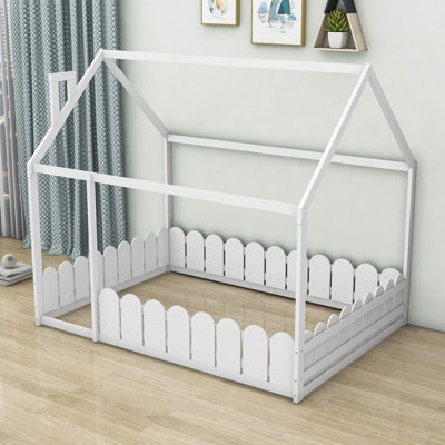 Kazafani Full Wood House Platform Bed