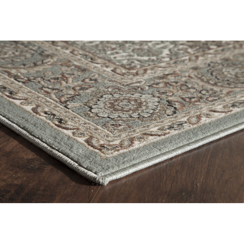 Sheldon Light Blue Area Rug, Rectangle 2'7" x 4'11"
