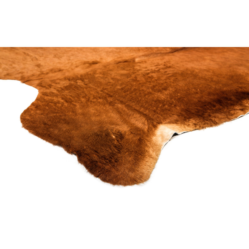 Myrtletown Animal Print Cowhide Flatweave 2cm X 1.75cm Area Rug