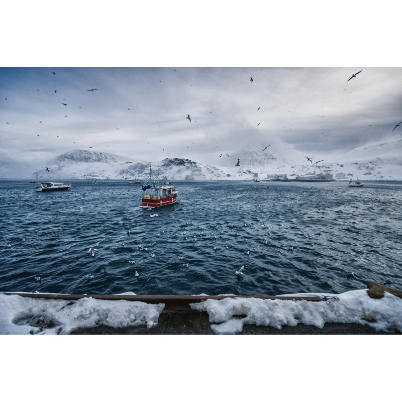 Fishing Boats - Wrapped Canvas Print, 30cm H x 46cm W x 3.8cm D