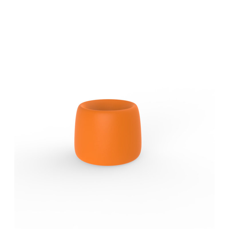 Organic Resin Pot Planter, 13.5" H x 16.5" W x 16.5" D, Steel