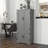 Pantry Cabinet with 2 Adjustable Shelves and 4 Beadboard Doors