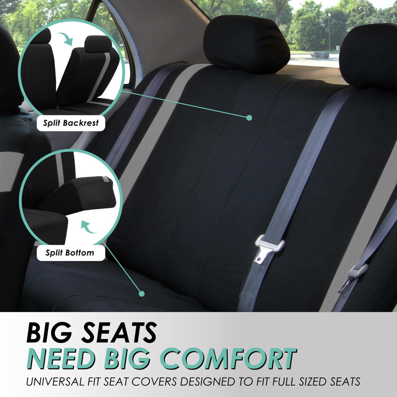 Cosmopolitan Seat Covers Full Set, Gray