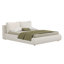 Hydraulic Upholstered Bed With Led Headboard & Storage – White Bouclé-250321065