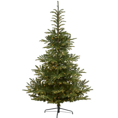 Lighted Artificial Spruce Christmas Tree