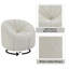 Fauteuil demi-tonneau en velours 38 po Dituri