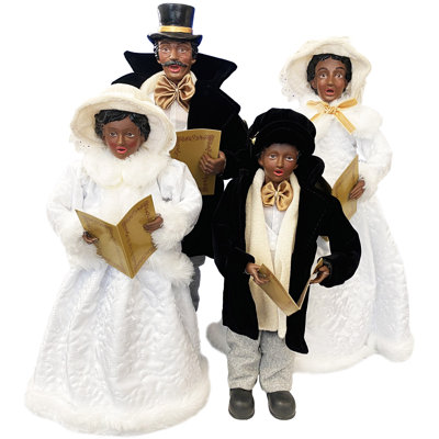 Black Christmas Splendor Carolers