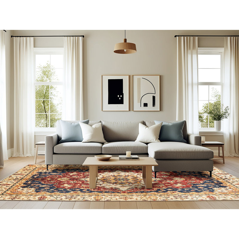 Abstract Indoor Rug, Rectangle 6' x 9'