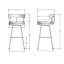 Tabouret de bar et de comptoir pivotant Walley-673651617-673651622-673696979