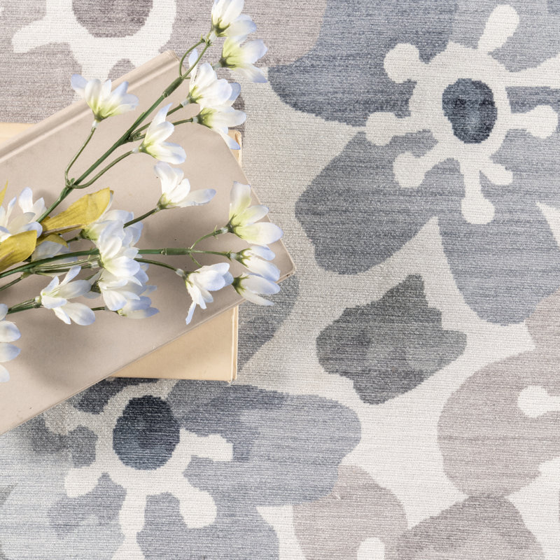 Tiffani Floral & Paisley Spill Proof Machine Washable Area Rug for Living Room Bedroom Dining Room Kitchen