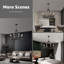 Lustre à roulettes Farmhouse avec design industriel à 8 lumières, chaînes de suspension réglables et cadre en fer rustique pour la salle à manger, le salon et le vestibule