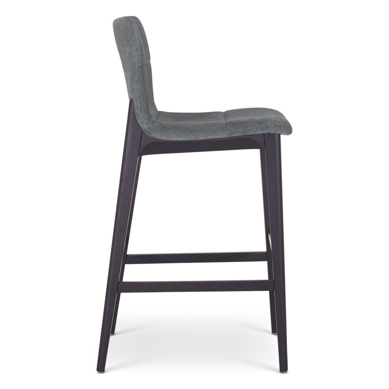Modern Brazilian - Godan Stool, Jackpot Teal Seat/Ebano Frame, Bar Stool (29.25” Seat Height)