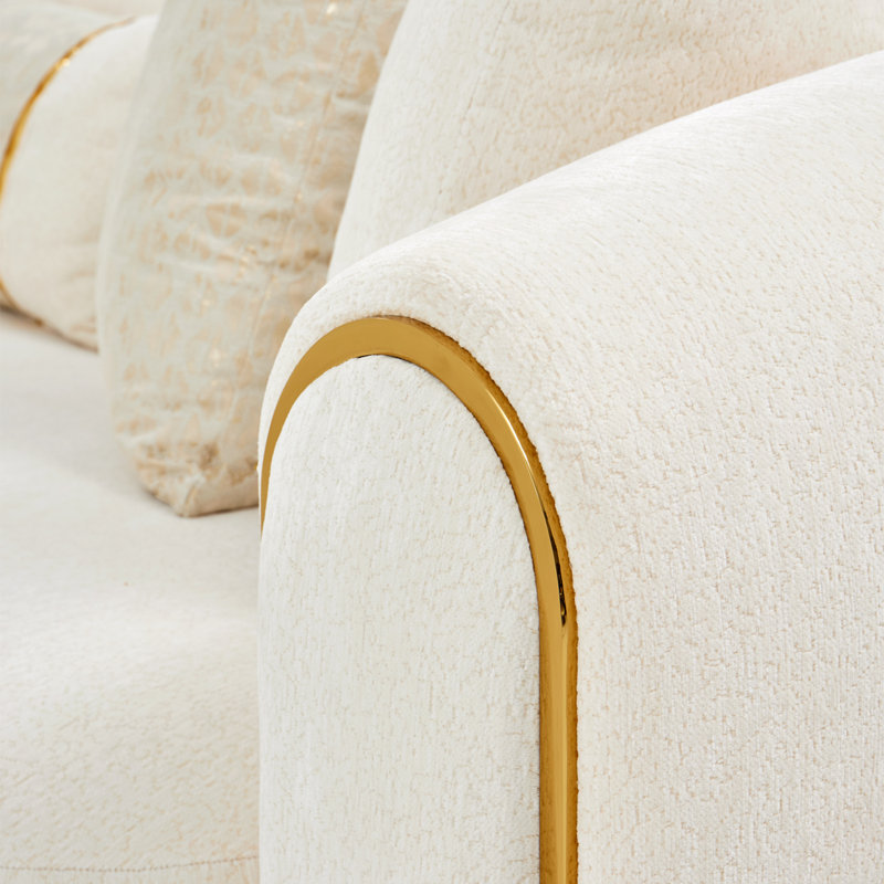 Sassani Sofa, 31" H x 100" W x 38.5" D