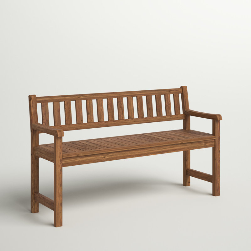 Glyndon Solid Wood Acacia Outdoor Bench