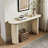 Faux Marble Pattern Console Table, Narrow Console Table