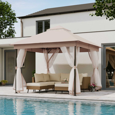 LAUSAINT HOME Outdoor Patio Gazebo 10'x10'