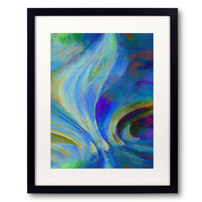 Blooming par Angel Estevez - cadre flottant, Papier avec cadre noir, 20" H x 16" W